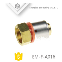 EM-F-A016 Sechskant-Innengewinde Messing-Adapter Rohrverschraubung Kompressionsstecker